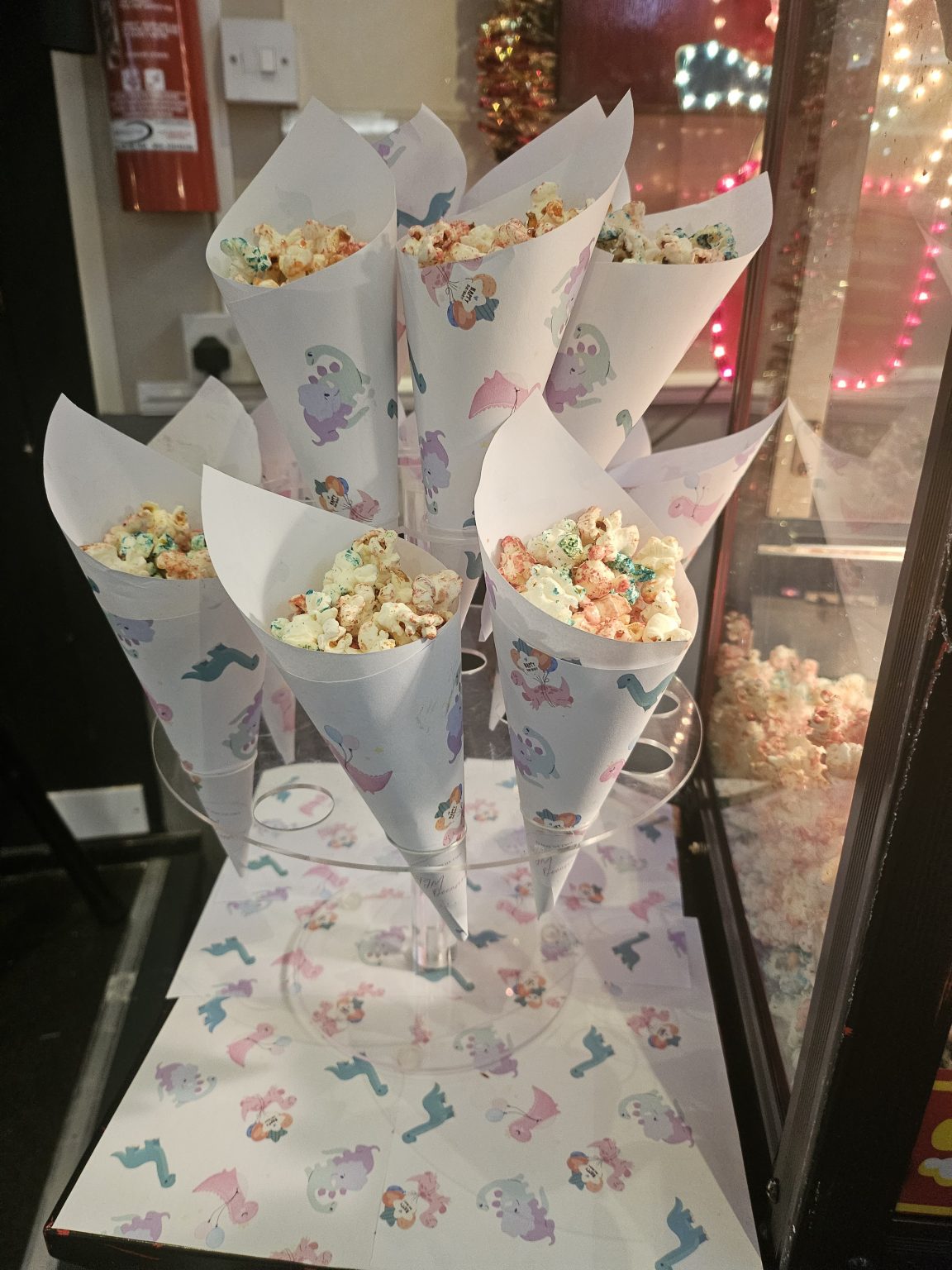 freshly made popcorn